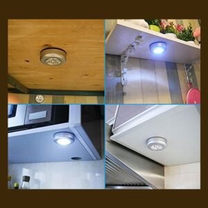 4 led battery powered wireless night light stick tap touch lamp