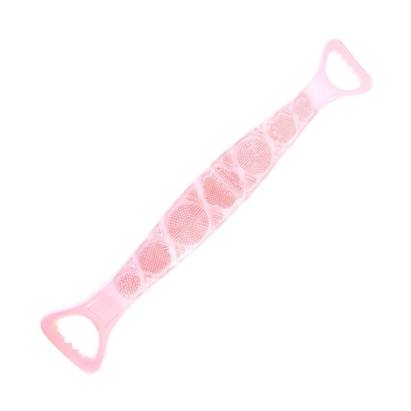 premium silicone back scrubber belt â€“ body exfoliating bath brush