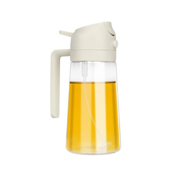 2 in 1 multi purpose glass oil dispenser bottle (500 ml approx)