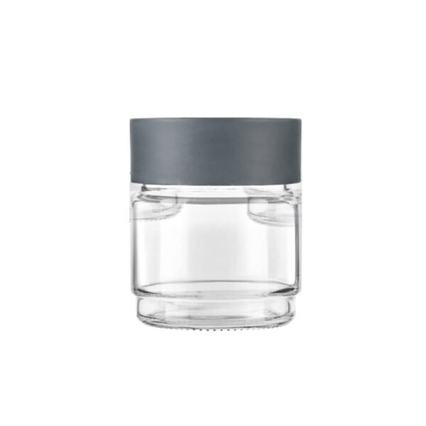 airtight transparent kitchen storage jar with secure lid (1 pc / 500 ml approx)