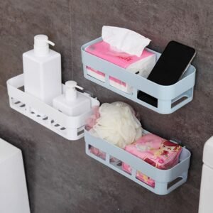 abs plastic shower corner caddy shelf with wall mounted suction cup