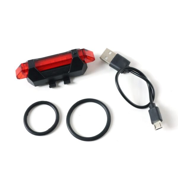 usb rechargeable bicycle led tail light set (1 set)
