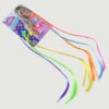 colourful braided hair extension streaks for girls & kids (6 pc)