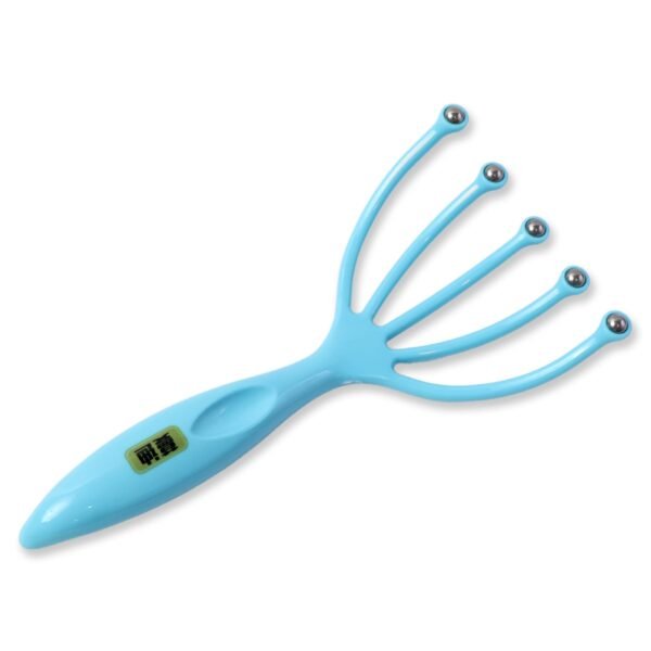 handheld five finger head massager with rolling ball tips (1 pc)