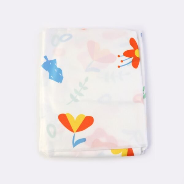 flower printed fan cover 1 pc, 130x26 cm