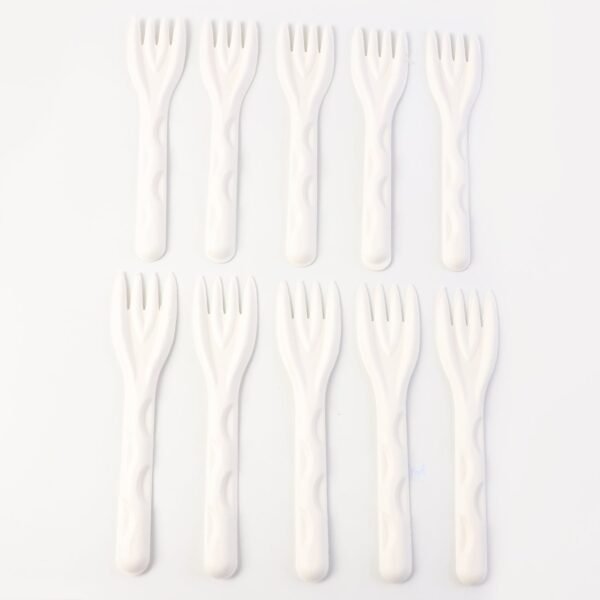 compostable bagasse fork â€“ 10 pcs pack