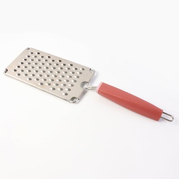 supermom stainless steel vegetable & cheese grater with soft grip handle (1 pc)