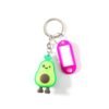 cute cartoon character keychain with label tag holder (1 pc) cute cartoon character keychain with label tag holder (1 pc)