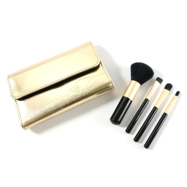 4 in 1 portable makeup brush set with storage pouch 4 in 1 portable makeup brush set with storage pouch
