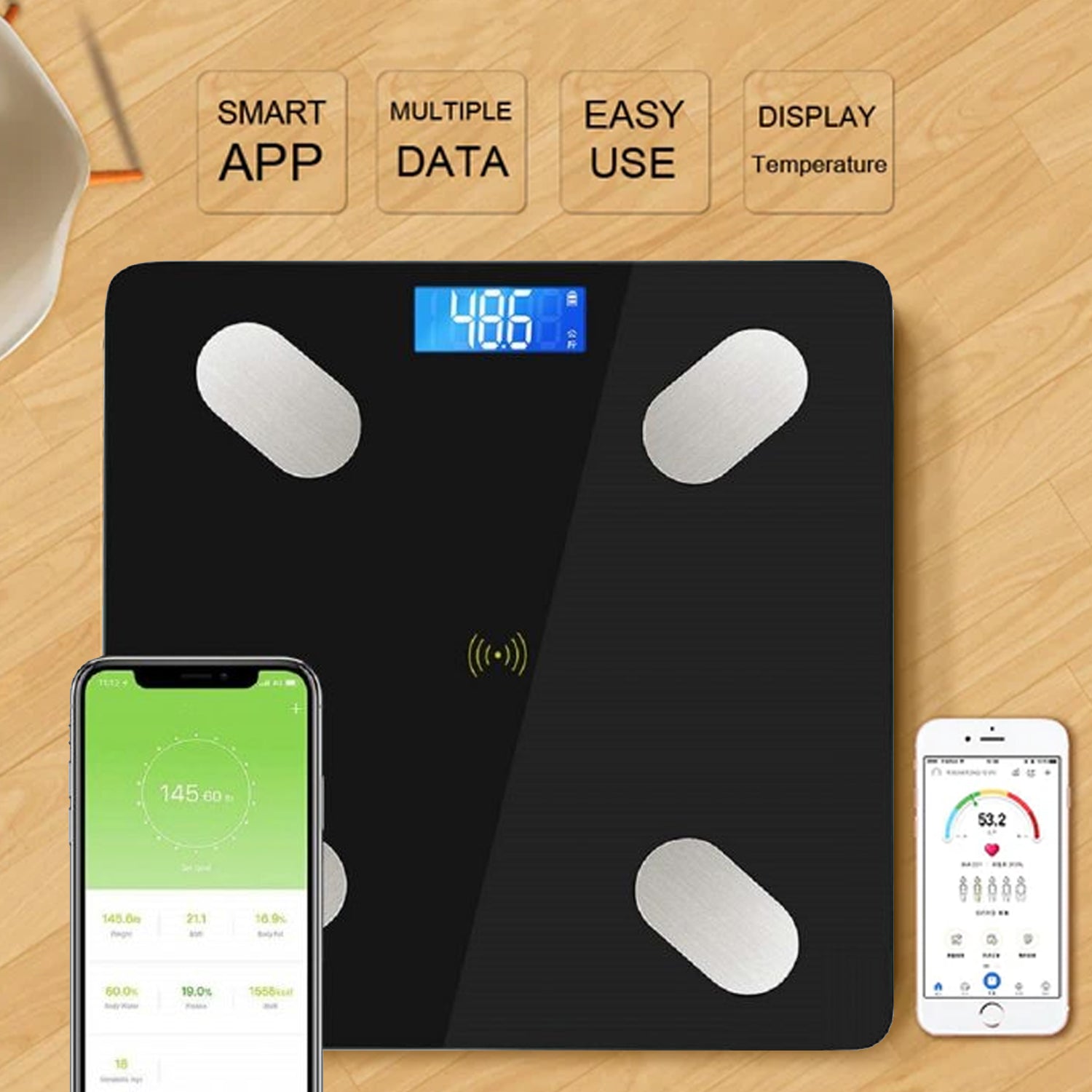 bluetooth body fat scale digital smart body weight scale ios and android app to manage body weight, body fat, water, muscle mass, bmi, bmr, bone mass and visceral fat with bmi scale bluetooth body fat scale digital smart body weight scale ios and android app to manage body weight, body fat, water, muscle mass, bmi, bmr, bone mass and visceral fat with bmi scale