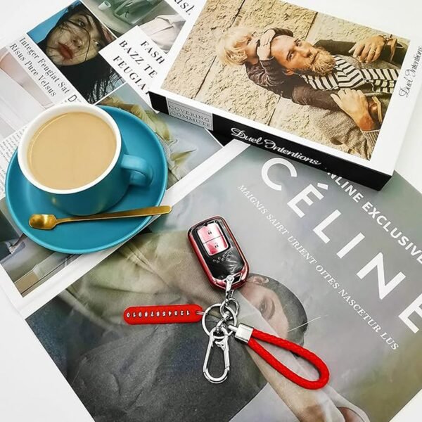 anti lost keychain with number plate â€“ 1 pc