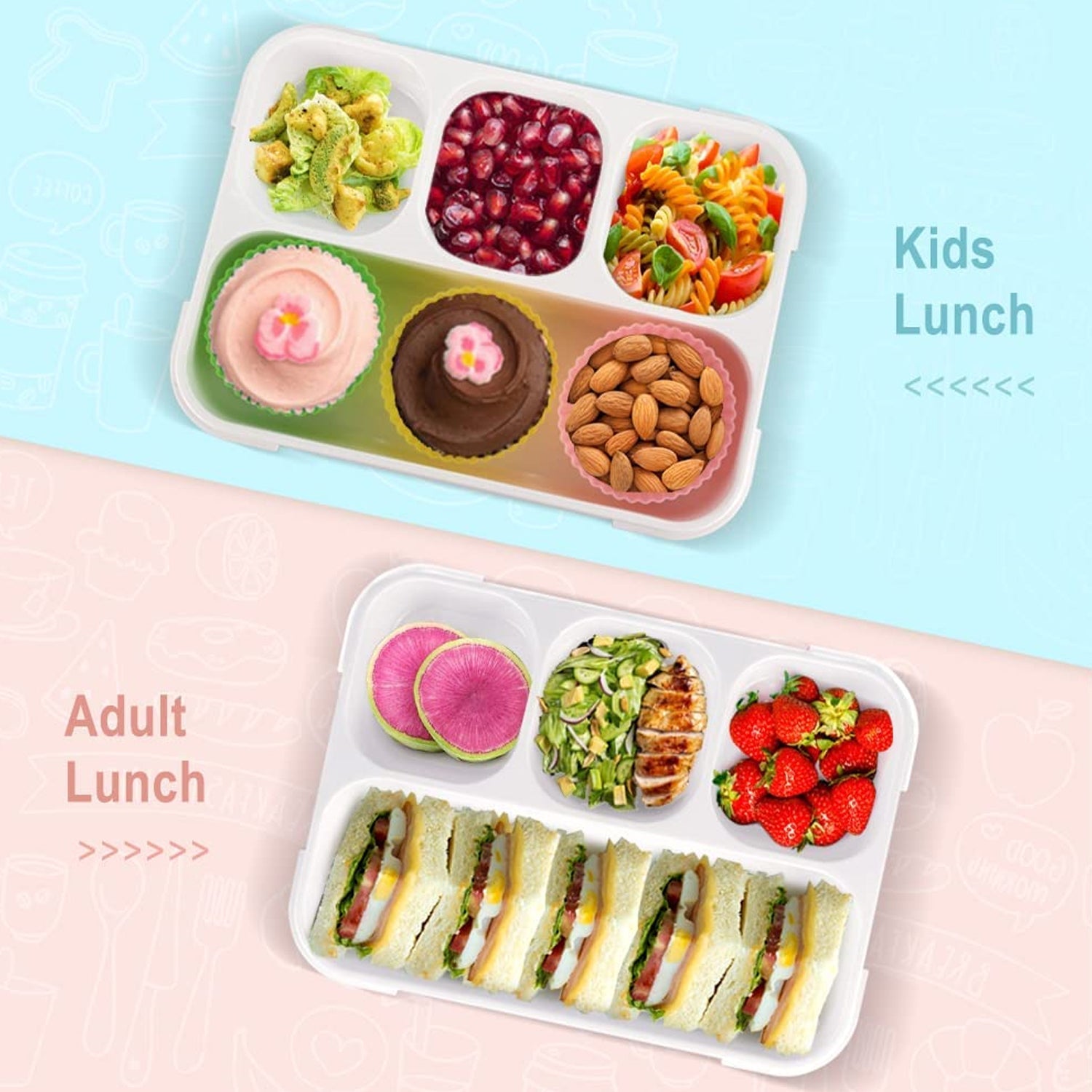leak proof lunch box with 4 compartments for school & office use leak proof lunch box with 4 compartments for school & office use