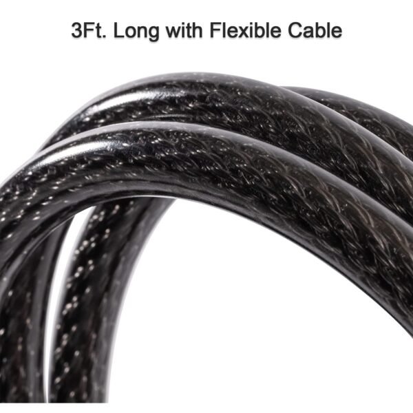 heavy duty multi purpose plastic combination lock for helmet & multi use