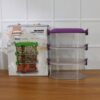 3 layer stackable airtight food storage container set (1 set) 3 layer stackable airtight food storage container set (1 set)