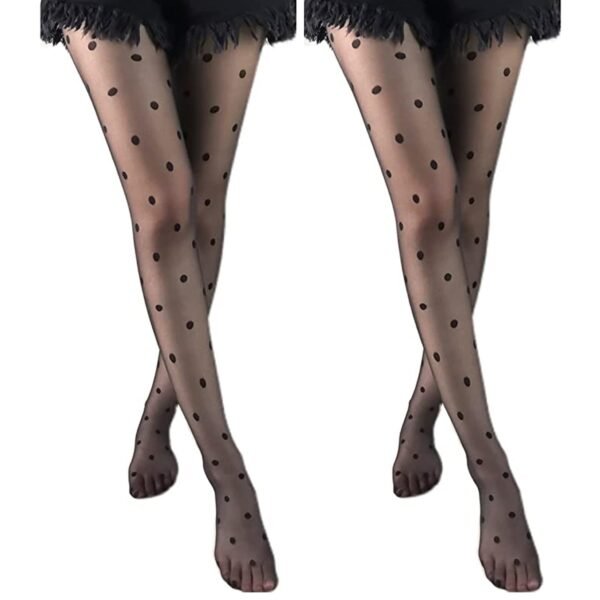 white dot body stocking cloth with elastic â€“ soft stretch material cloth