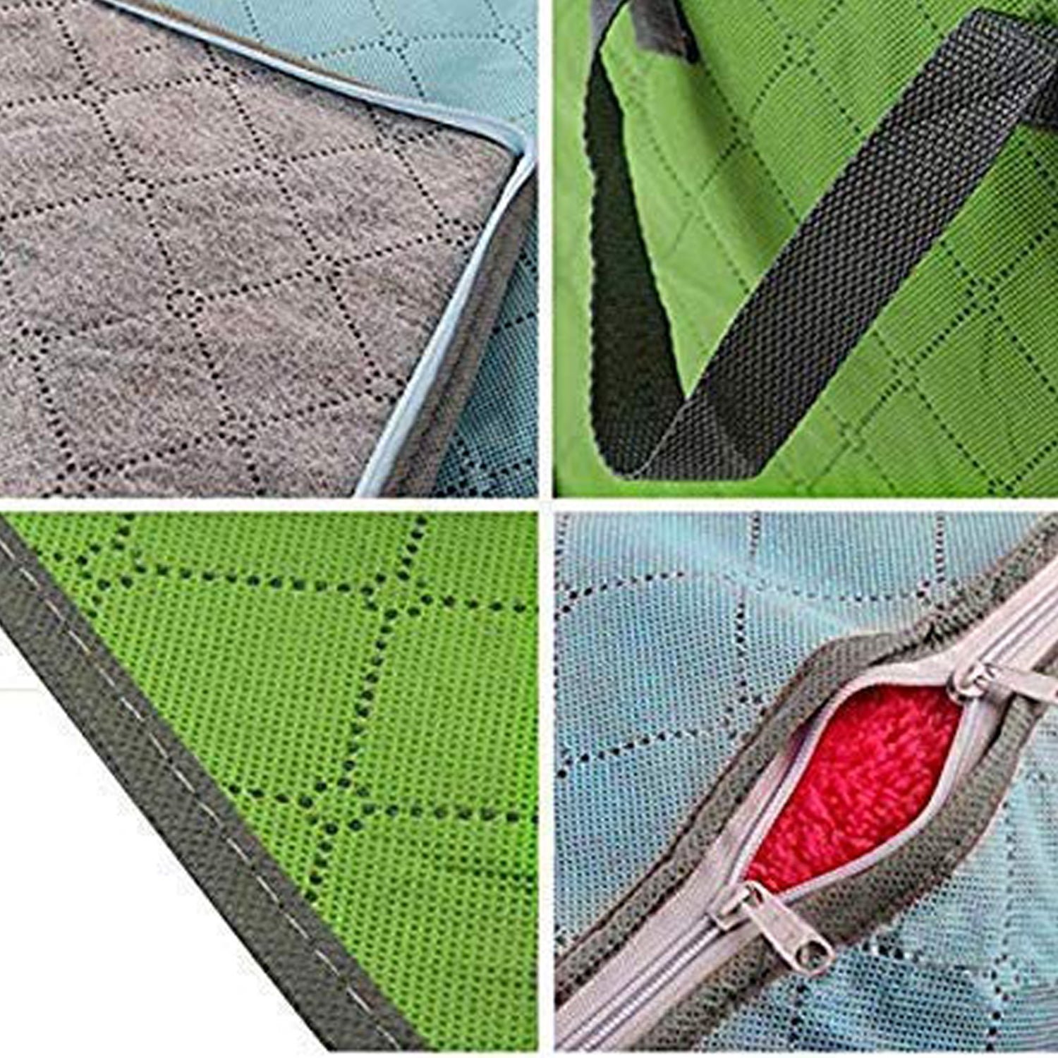 premium quilted foldable storage bag with transparent window