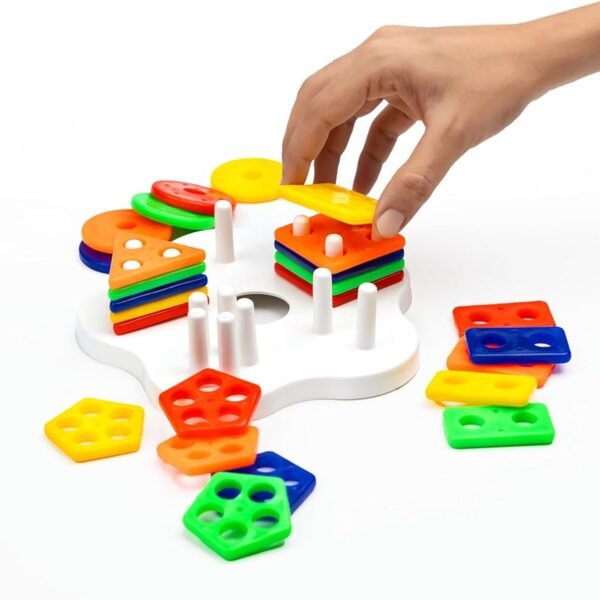 geometric stacking sorter puzzle toy