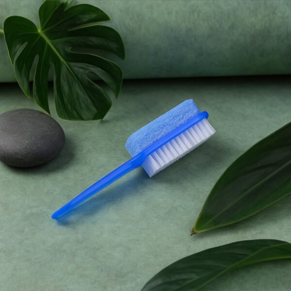 2 in 1 foot scrubber brush with pumice stone