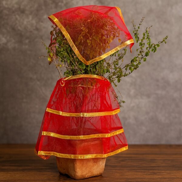 premium tulsi vastra pooja cloth â€“ 2 piece set