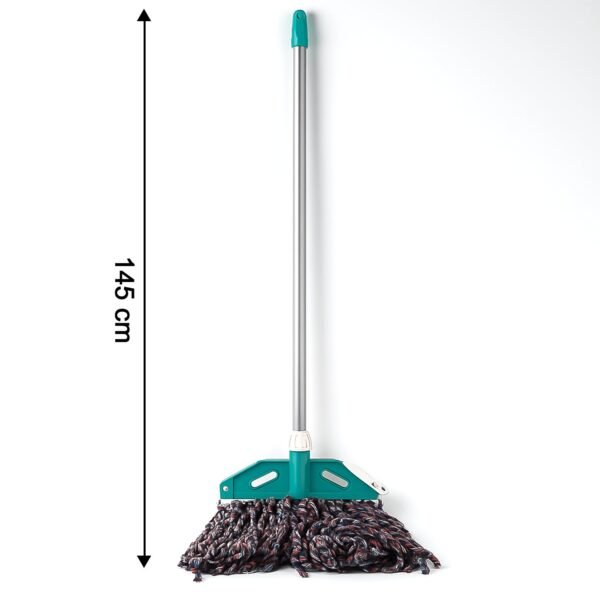 premium cotton yarn floor cleaning mop with long handle (1 pc)