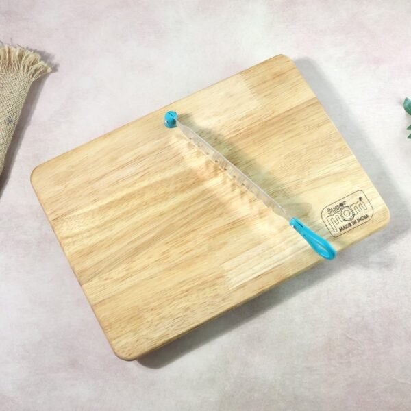 supermom wooden craft cutting and chopping board (1 pc)