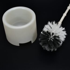 toilet cleaning brush with potted holder