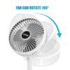 portable foldable table fan (1 pc)