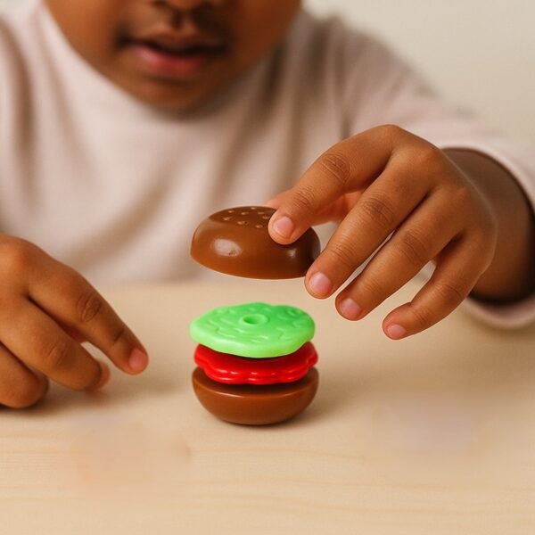 mini burger shaped toy for kids (1 pc)