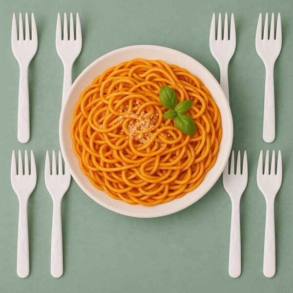 compostable bagasse fork â€“ 10 pcs pack