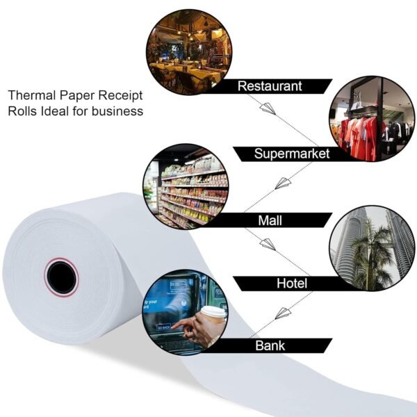 thermal label roll for barcode printing (78 Ã— 60 mm)