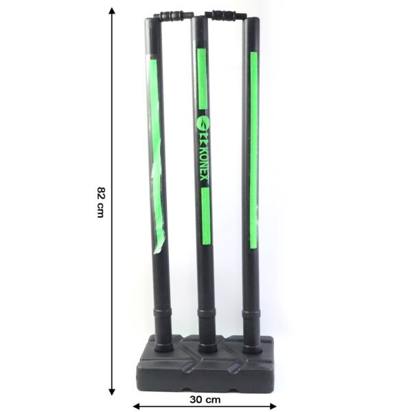 cricket stump set with heavy base stand (1 set)