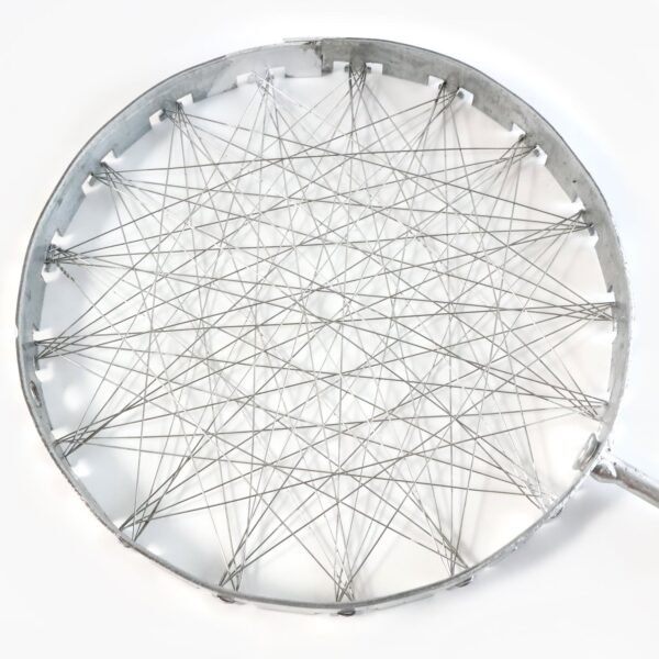 stainless steel wire skimmer with wooden handle (1 pc)