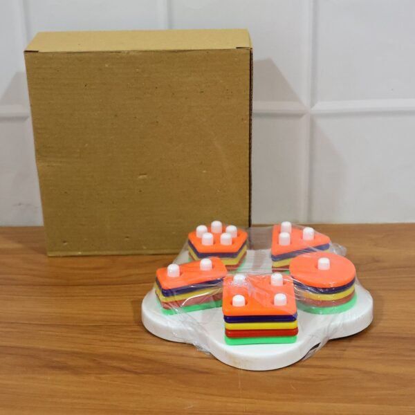 geometric stacking sorter puzzle toy