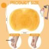 yellow silicone bath massage cushion â€“ suction cup exfoliating foot scrubber & mat