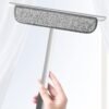 2 in 1 window glass cleaning wiper with microfiber pad