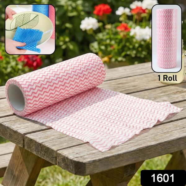 multipurpose reusable kitchen cleaning cloth multi pulls roll (1 roll)