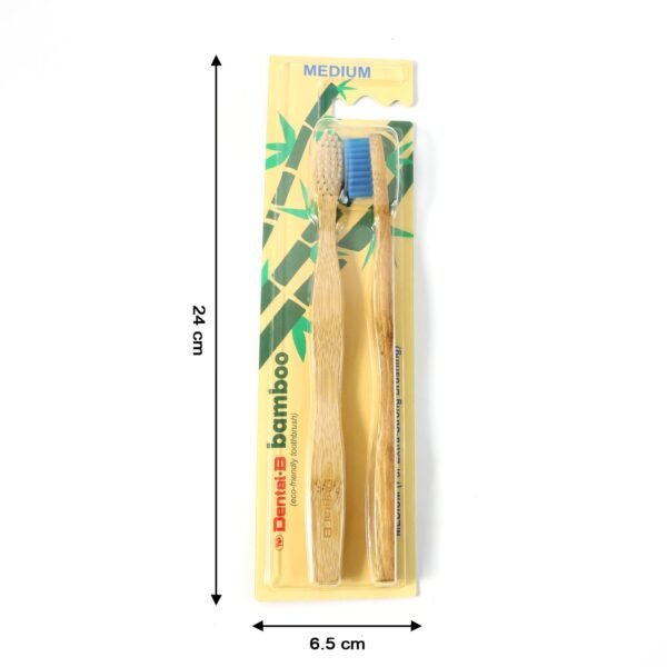 eco friendly bamboo toothbrush twin pack (12 packets Ã— 24 pieces)