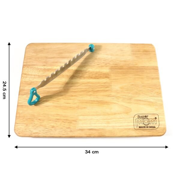 supermom wooden craft cutting and chopping board (1 pc)
