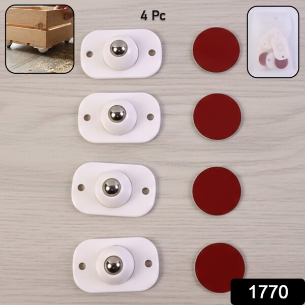 heavy duty furniture moving roller mini wheels (4 pc set)