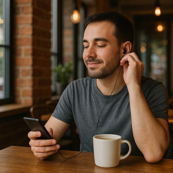 wired stereo earphones with 3.5mm jack (1 pc / 1.2m cable)