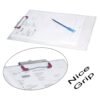 transparent premium exam pad with centimeter measuring side for students