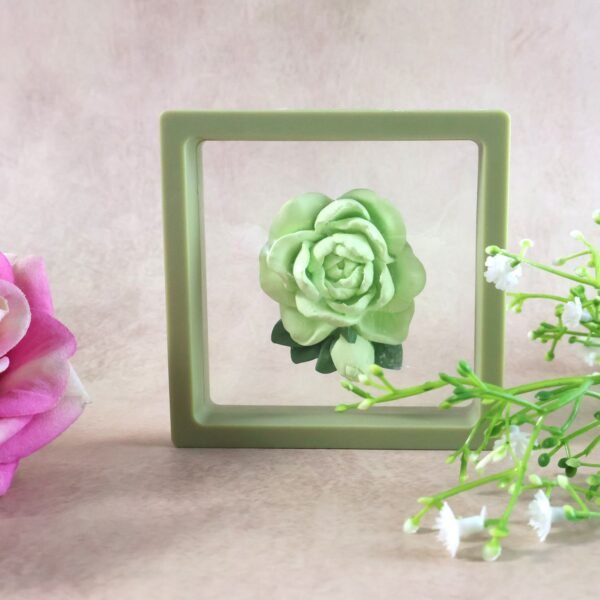 rose flower car air freshener clip for ac vent with perfume bottle 10ml (1 pc)