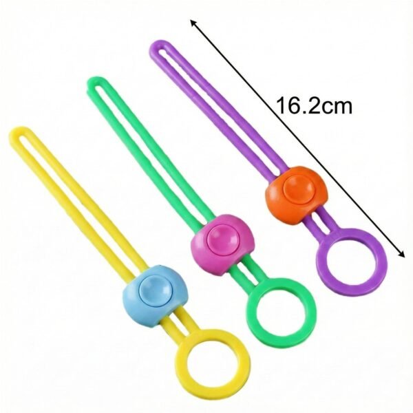 reusable silicone food bag sealing clips with lock for kitchen storage ( 3 pc)