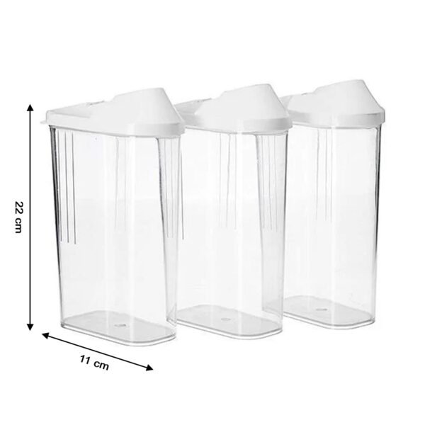 easy flow airtight storage containers (3 pc)