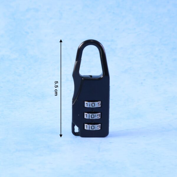 secure 3 digit combination travel lock (1 pc)