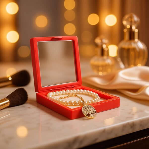 transparent jewellery display box (9x9 cm / 1 pc)