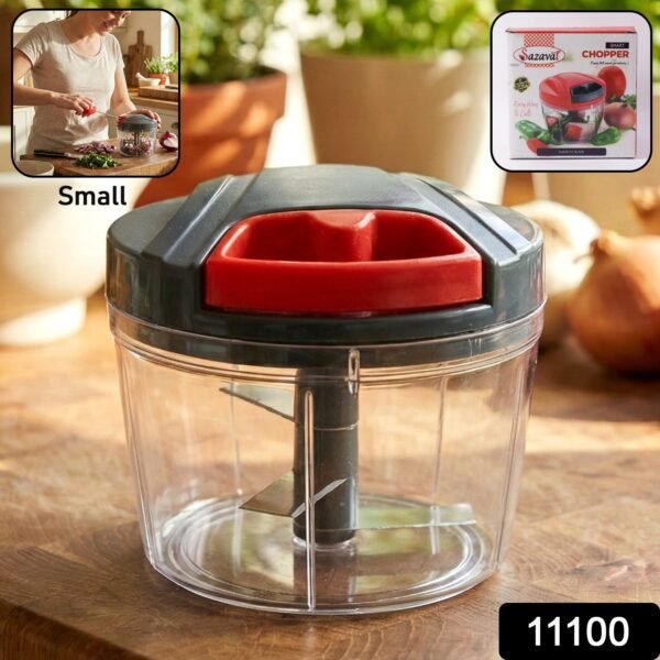 compact manual hand press vegetable chopper (1 pc)