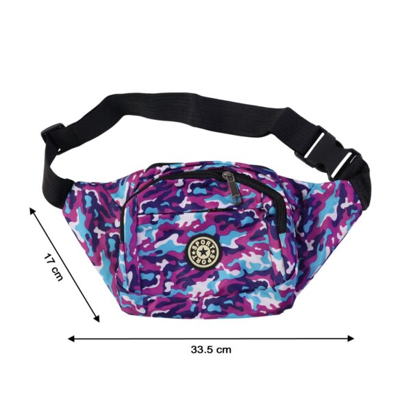 stylish camouflage print waist bag (1 pc)