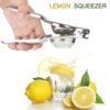 stainless steel lemon squeezer for efficient juice extraction