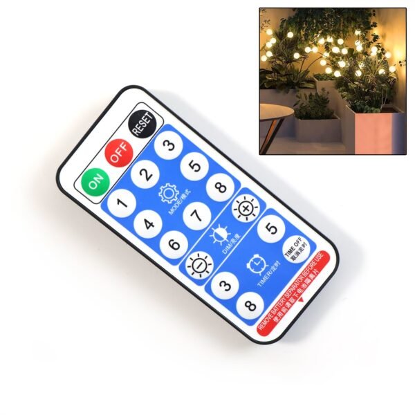 solar powered warm white garden ball light set